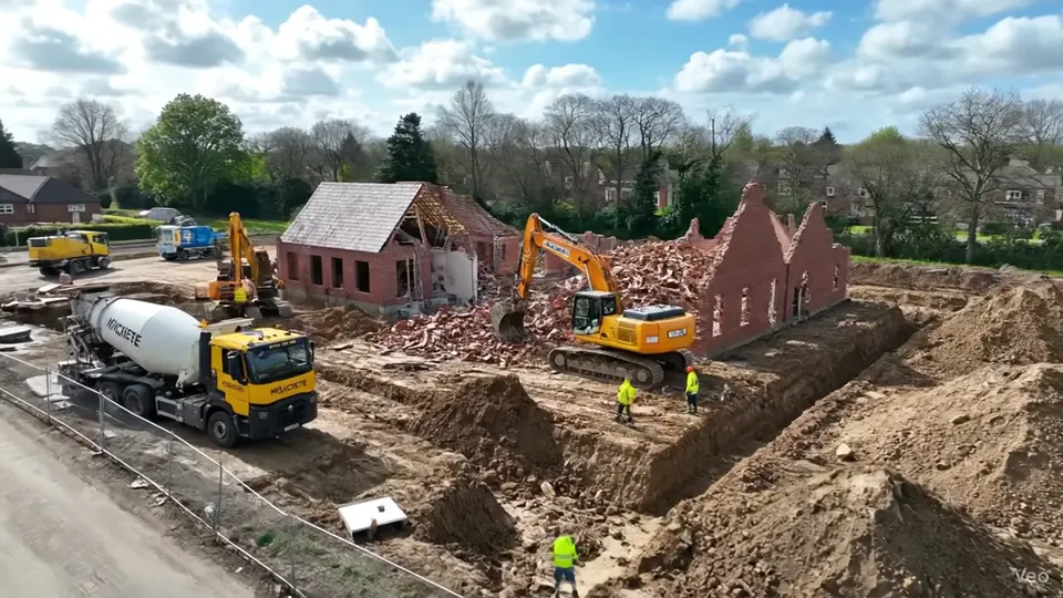 Overview of LG Groundworks machinery and site preparation