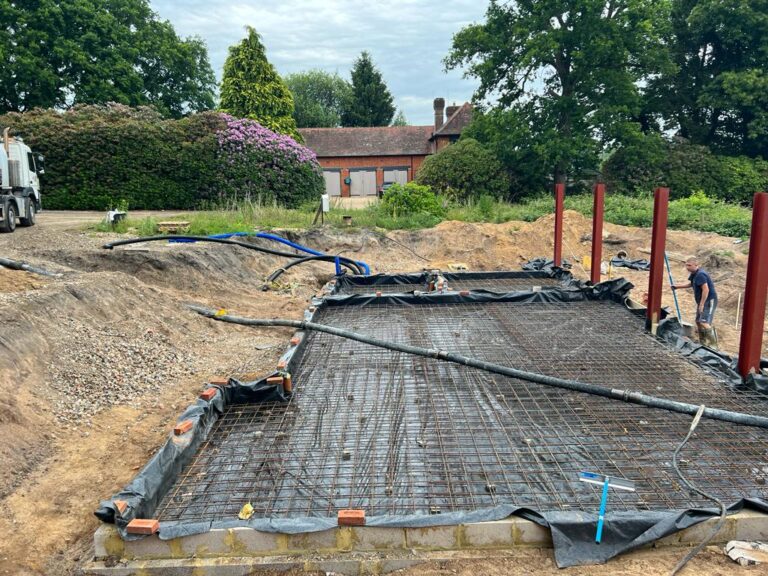 Groundworks in Abinger Common